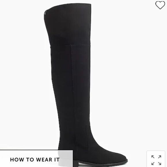 J. Crew Factory Black Over the Knee Boots - Picture 3 of 10